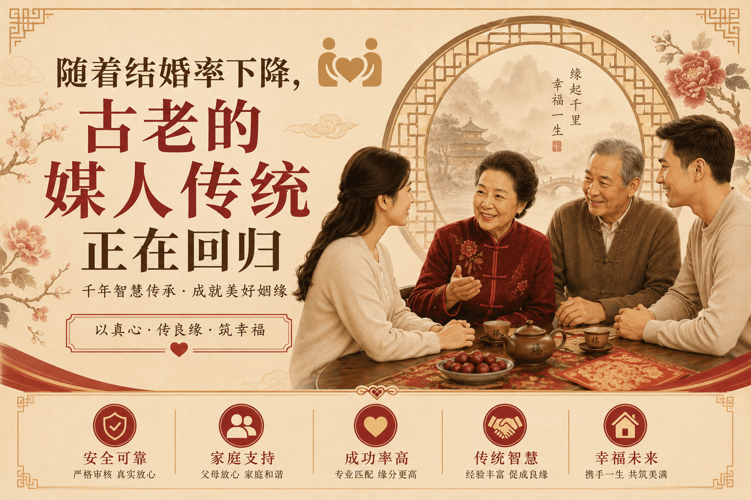 结婚率下降之际，一项古老的相亲传统正在回归